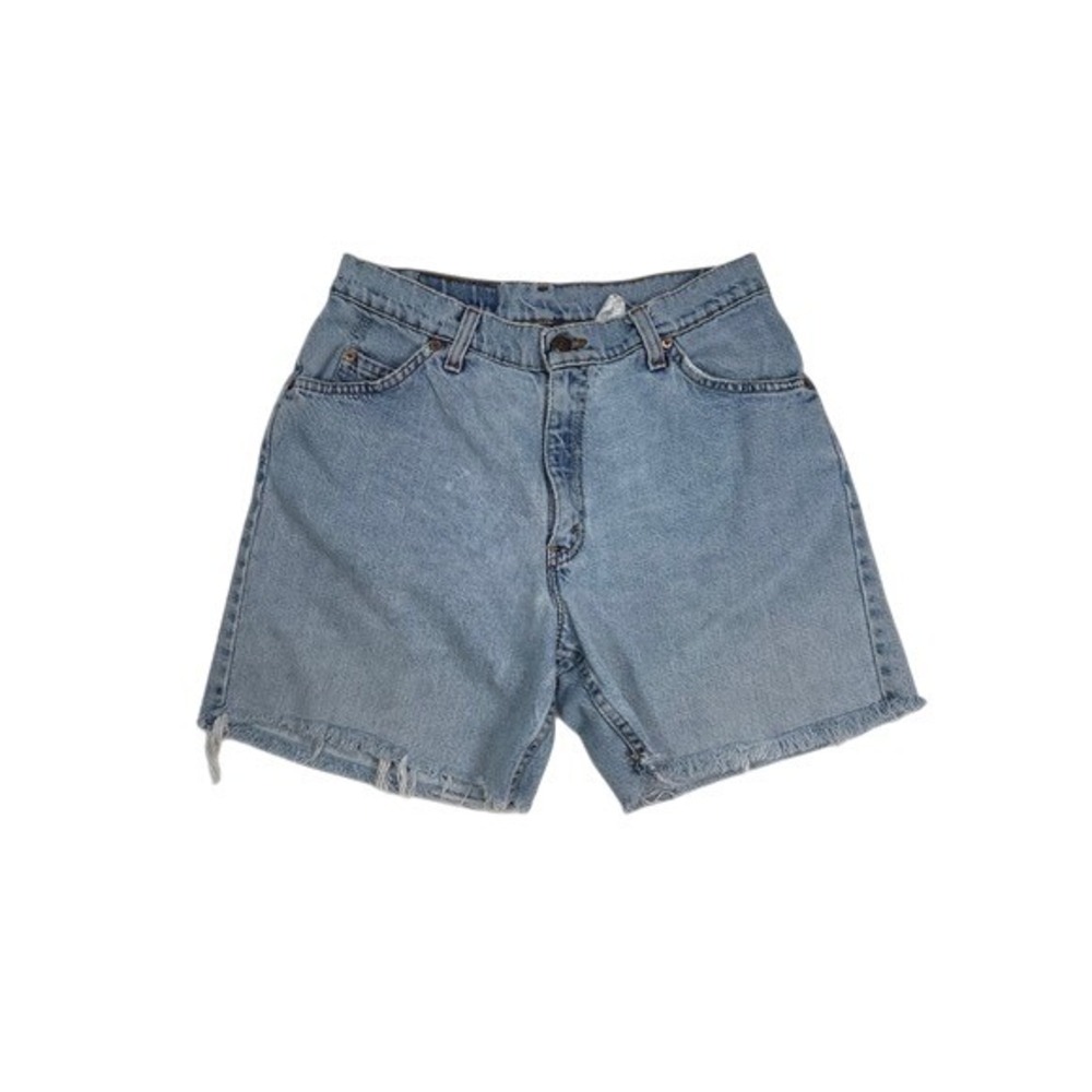 Vintage Levis 950 Relaxed Fit Denim Mom Shorts Light Wash‎ Frayed Hem 11JR